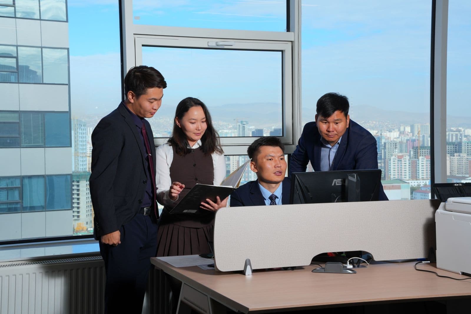 Business meeting between Mongolian and Japanese partners